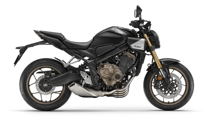 All new CB650R 2024 สี Matte Gunpowder Black Metallic (Black)