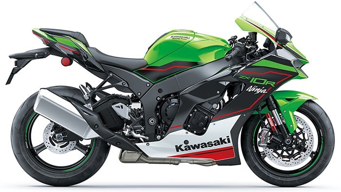 ZX-10R สี LIME GREEN / EBONY / PEARL BLIZZARD WHITE