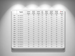 ตาราง เช็คระยะ รถยนต์