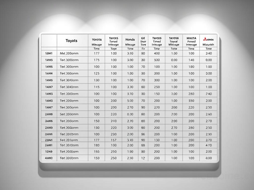 ตาราง เช็คระยะ รถยนต์